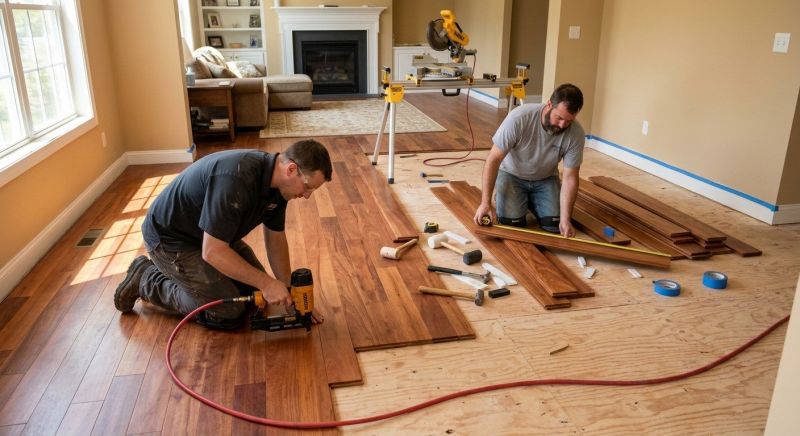 Cherry Floor Installation in Deale, MD