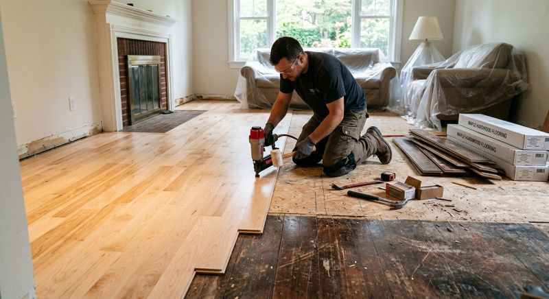 Maple Flooring Installation in Arlington, VA
