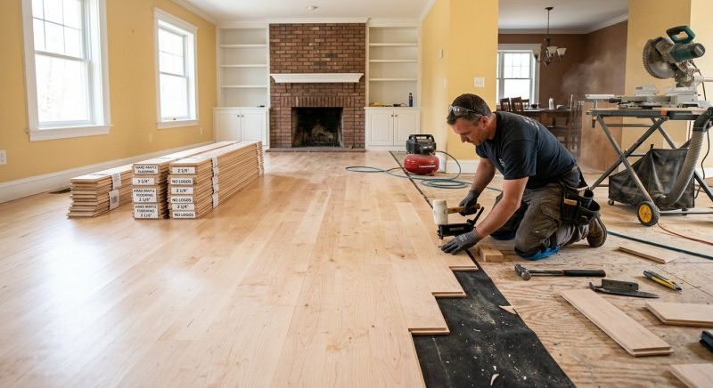 Maple Flooring Installation in Deale, MD