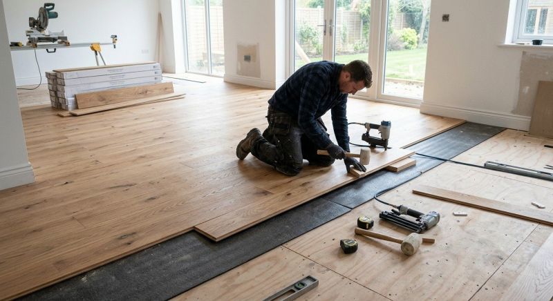 Oak Floor Installation in Dunkirk, MD
