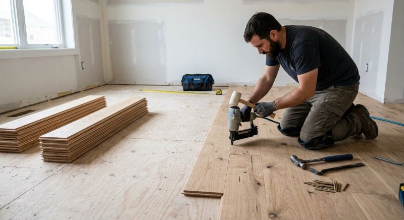 Oak Floor Installation in Edgewater, MD