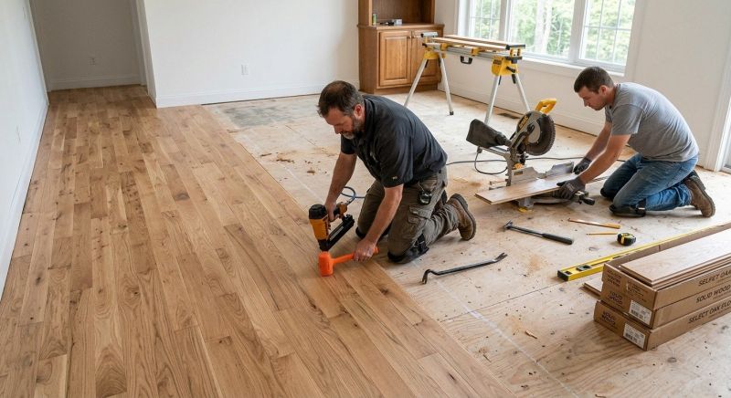 Oak Floor Installation in Elkridge, MD