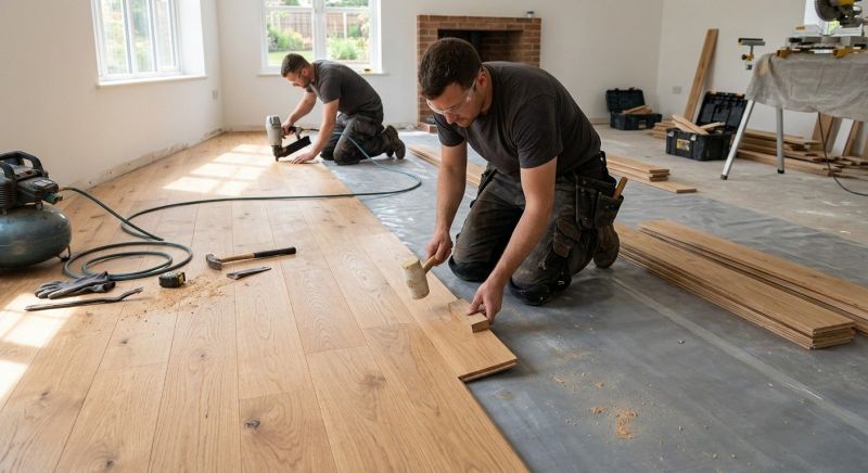 Oak Floor Installation in Laurel, MD