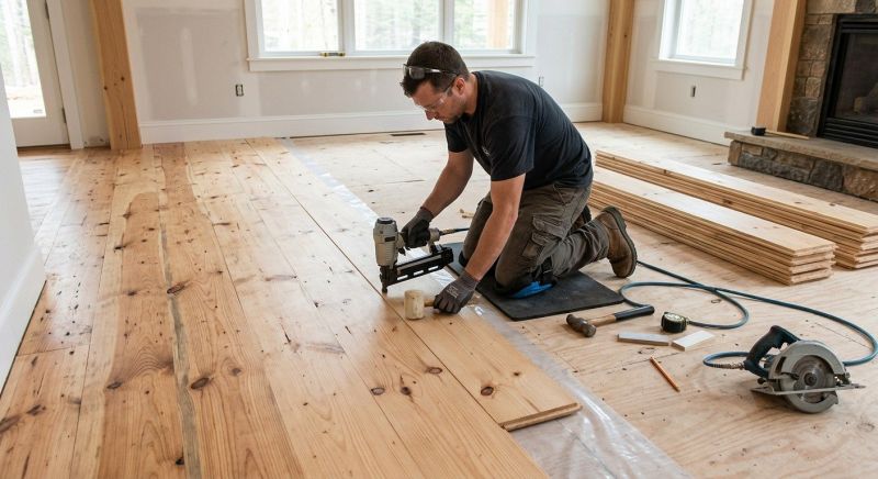 Pine Floor Installation in Crofton, MD
