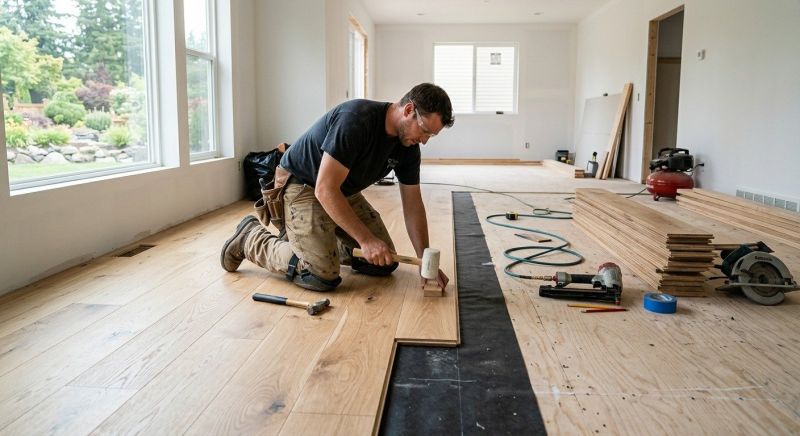 White Oak Floor Installation in Crofton, MD