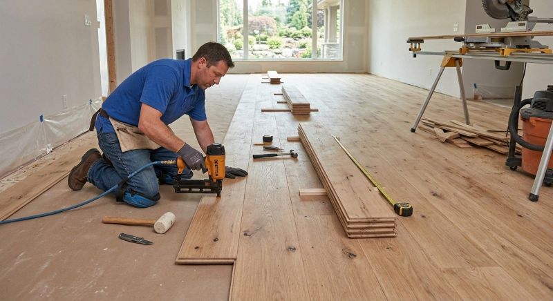 Wide Plank Floor Installation in Crofton, MD